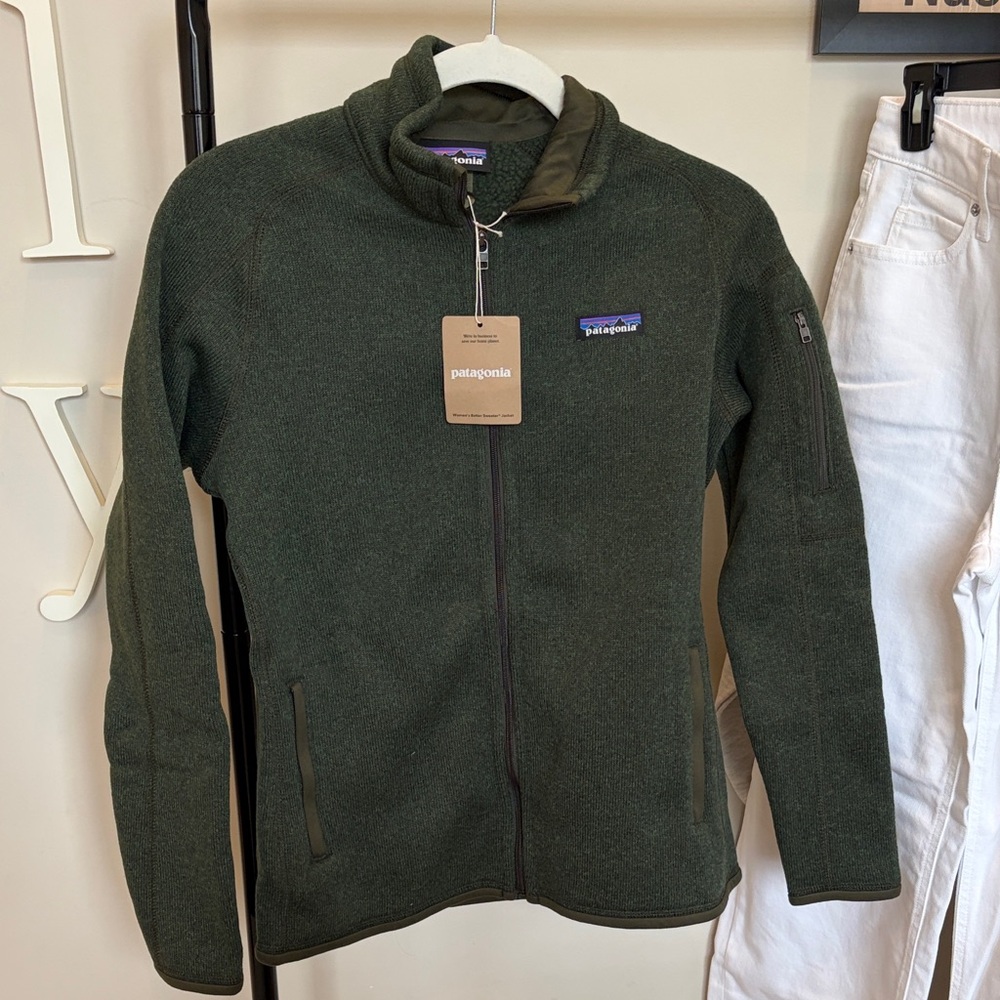 Patagonia Forest Green Zip-Up Fleece